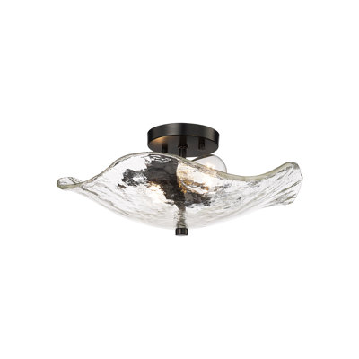 Glass Semi Flush Mount