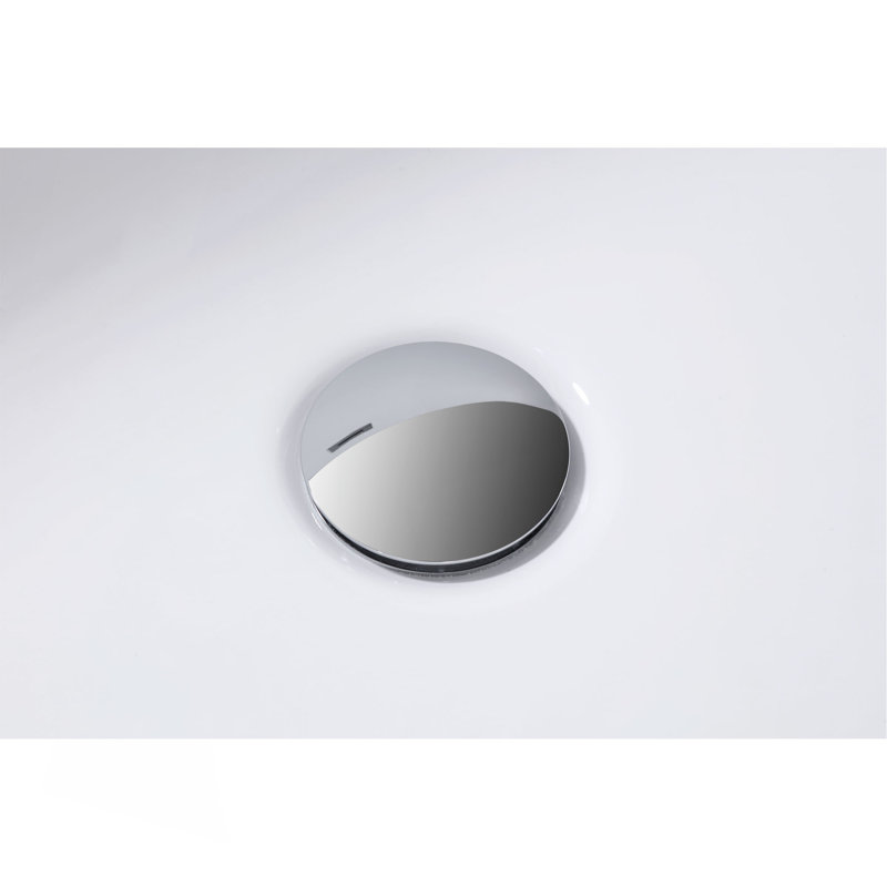 Baignoire autoportante en acrylique 67 po, baignoire autoportante 67 po, blanc brillant, bonde chromée Toe-Tap, certification Cupc