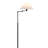 Modern Swing Arm Floor Lamp With Conical White Shade