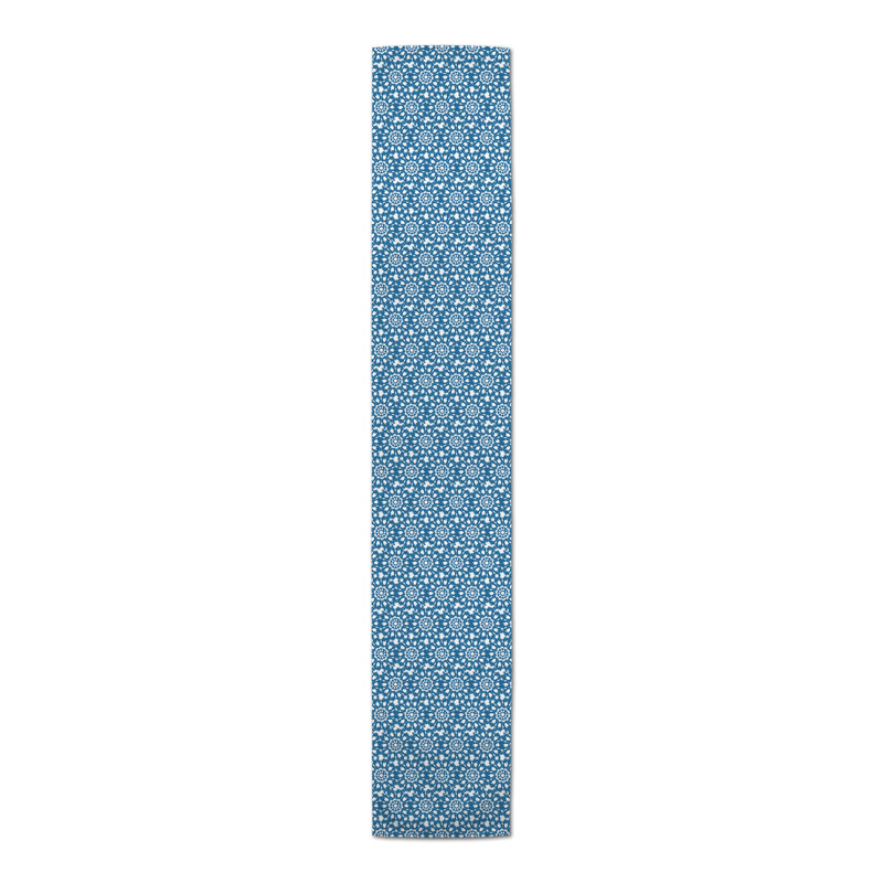 Radial Shibori Table Runner, 90" x 16"