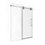44"-48"W*76" H Frameless Single Sliding Shower Door – 5/16" (8mm) Clear Tempered Glass, Bypass Design with Chrome Finish-129453901