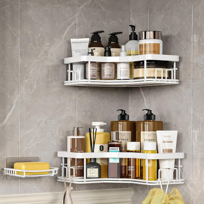 3-Pack Corner Shower Caddy Organizer Shelves