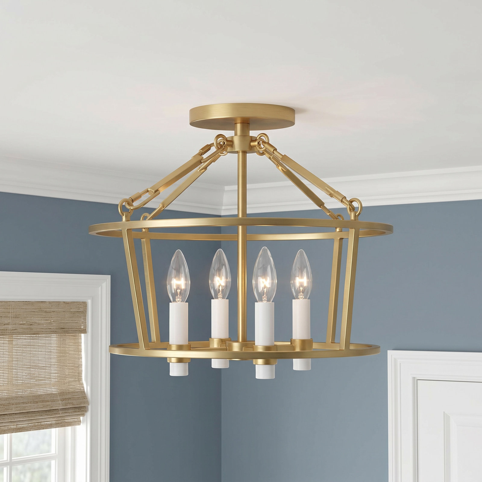 Adamine 4 Light Semi Flush Mount
