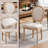 31.5" Tulip Round Dining Table And 2 Round-backed Dining Chairs Set-1917208879-1917208873