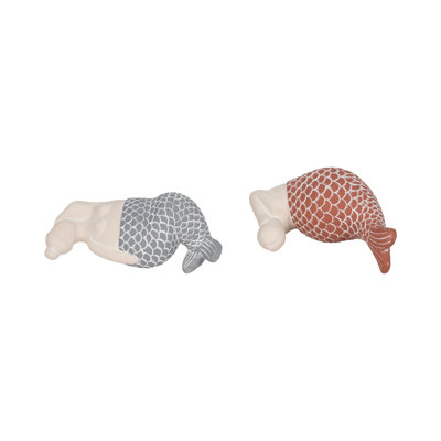 Sagebrook Home 2-Pieces Cement Sunning Mermaids Figurines