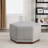 Marlow Contemporary Fabric Upholstered Ottoman with Hexagonal Wood Base-30785968