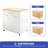 Beal Rolling Kitchen Island, Kitchen Storage, Kitchen Cabinet with Double Tilt Out Trash Can Storage Cabinet and Charging Station
