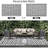Waterproof Outdoor Rug 5X8 Ft, Reversible Plastic Straw Patio Camping Rugs, Outdoor Indoor RV Mat Carpet For Patio, Outside Entry, Backyard, Deck, Bench, Picnic, Camper, Black & White