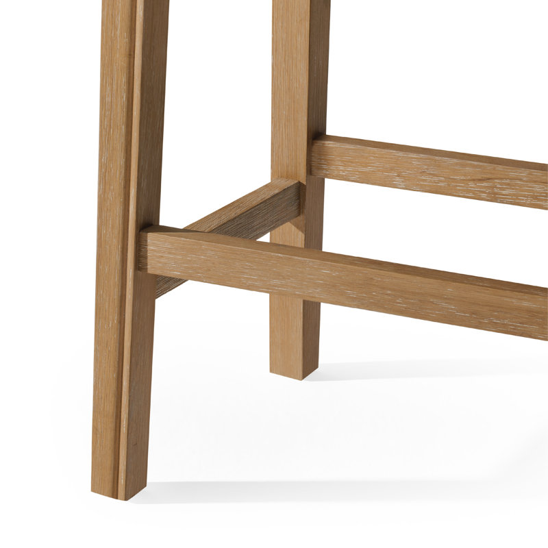 Maven Lane Adrien Backless Saddle Stool with Faux Leather Upholstery, Counter Stool (26" Seat Height)