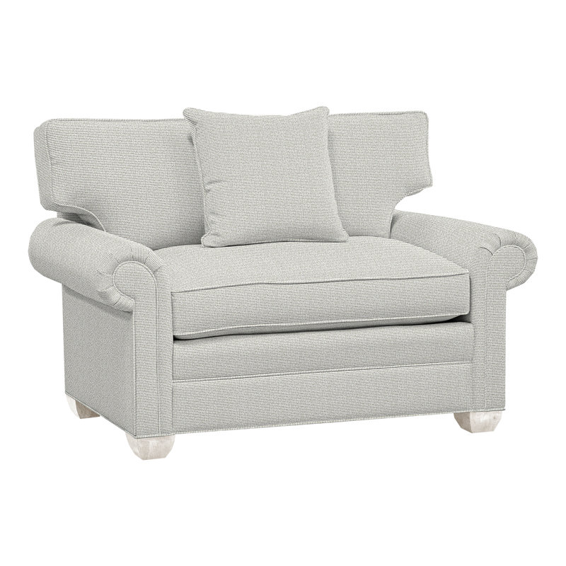 Main Street Chair And A Half, Casa Blanca, Callaloo Cotton