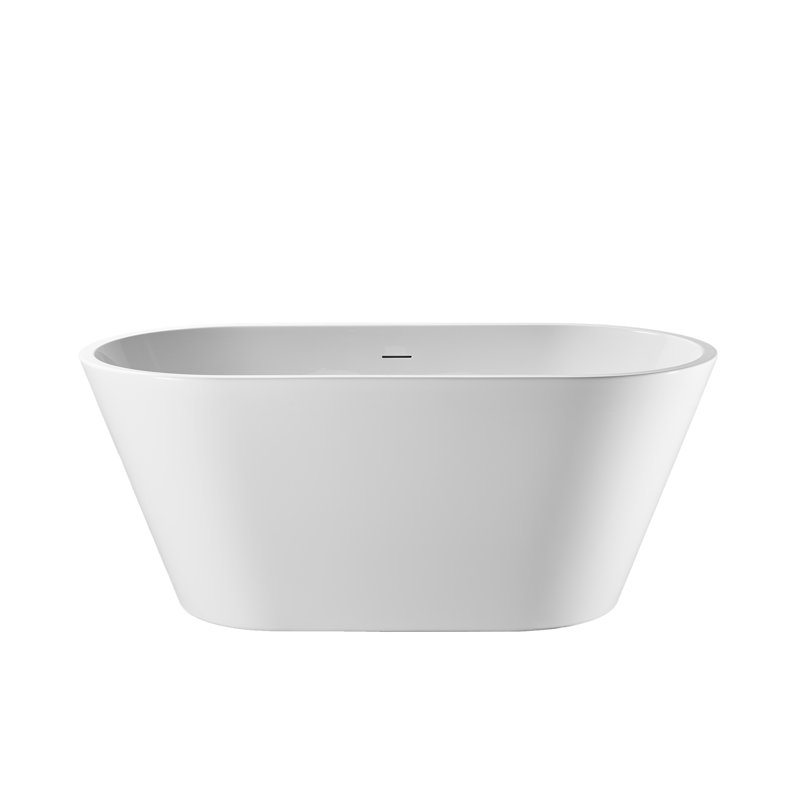 60" x 30" Freestanding Acrylic Bathtub