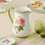 Pichet en porcelaine Mirabella, élégant pichet de service léger avec des motifs artistiques, parfait pour le thé glacé, la limonade, la sangria, le service de l'eau et les arrangements floraux