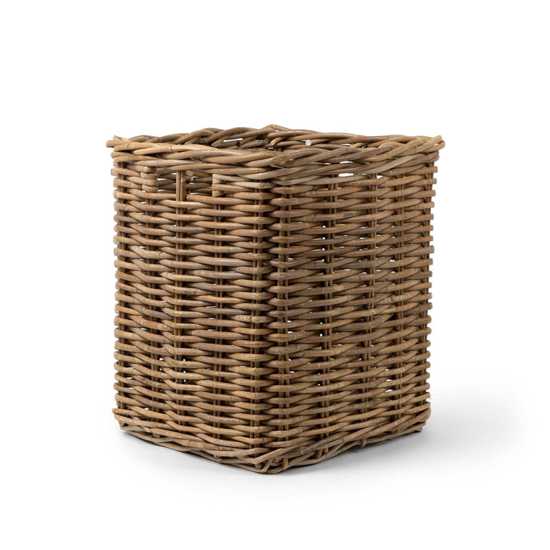Grand panier de rangement en rotin, H 15 po x l 15 po x P 15 po