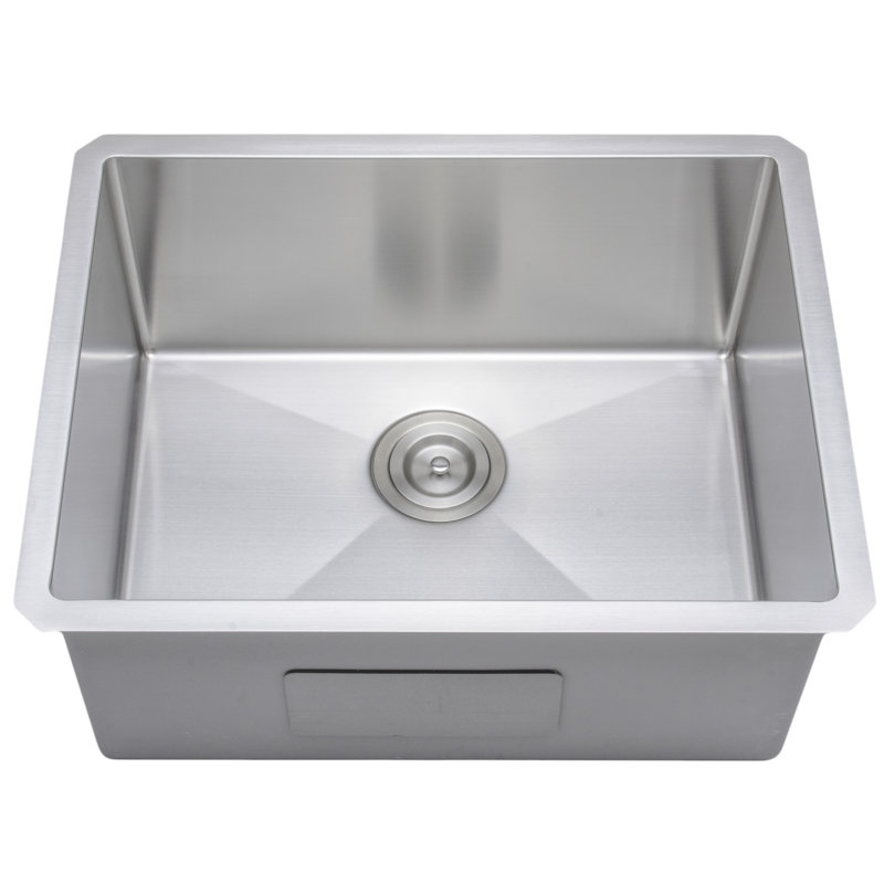 New Chef’s 23'' L Single Bowl Stainless Steel Kitchen Sink