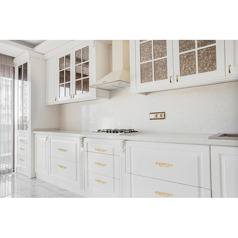 Polished Gold Modern Drop Bail Cabinet Pull Handle