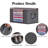 90L Large Foldable Storage Bags With Zipper & Windows, 6 Pack Durable Fabric Bins For Clothes, Bedding & More