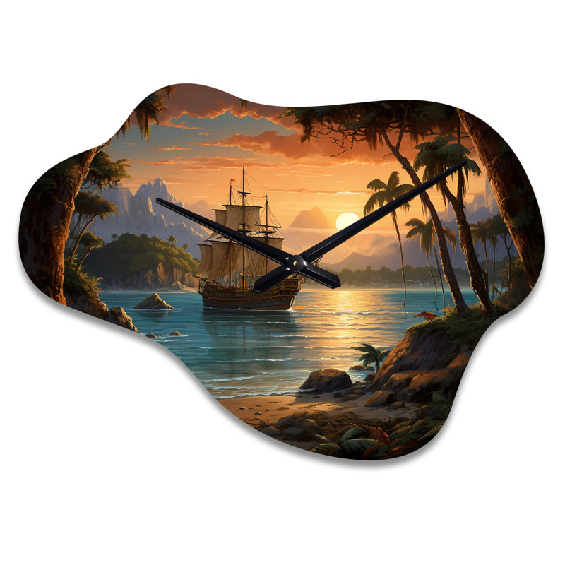 Horloge murale pirate bateau, Petit