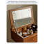 Coiffeuse Mid-Century avec miroir et compartiment de rangement