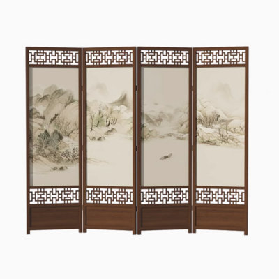 New Chinese solid wood screen
