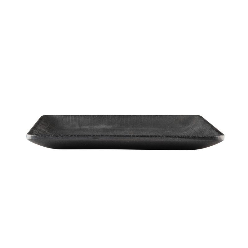 6'' Square Bread And Butter Plate, Black