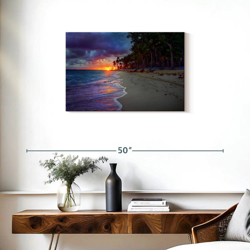 Gillard Brilliant Ocean Sunset, H 20 po x l 30 po