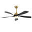 Ventilateur de plafond moderne 52 po avec lumière DEL et télécommande Damecia-328277700