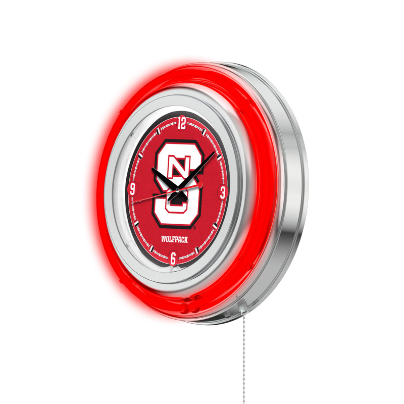 Horloge murale 15 po NCAA, North Carolina State