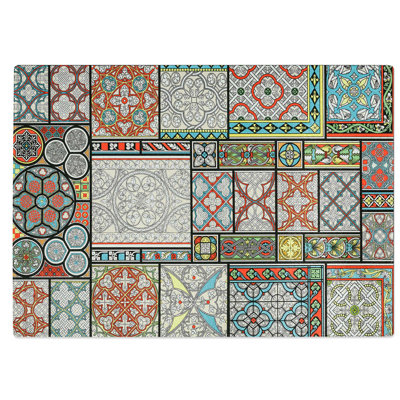 Glass Middle-Age Patterns & Designs by Albert Racinet Chopping Board
