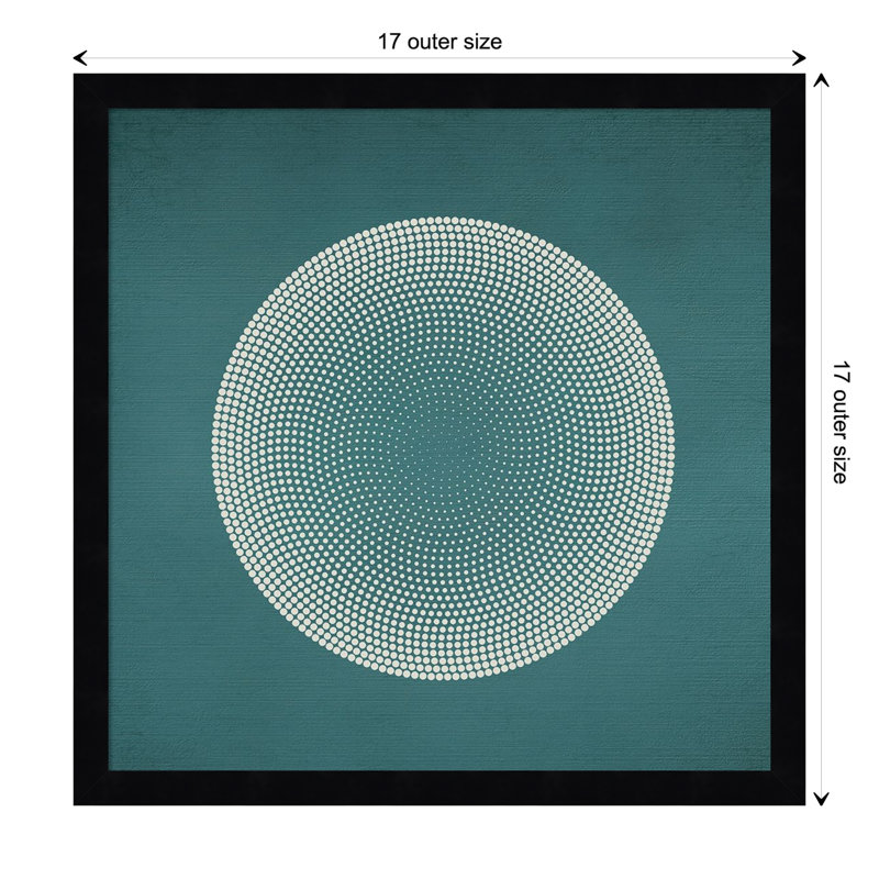 Circles by Incado, 17" H x 17" W x 1" D, Black