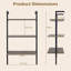 96cm H x 53.5cm W Metal Bookcase-254993333