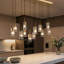 Lustre en cristal avec longueur réglable-1247229580