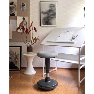 Wobble Stool Berganzo Fabric Grey