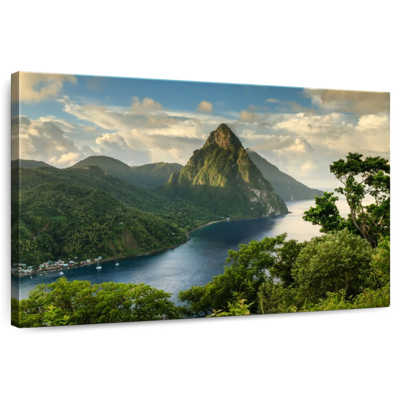 Kavia Saint Lucia Piton View, 16" H x 24" W