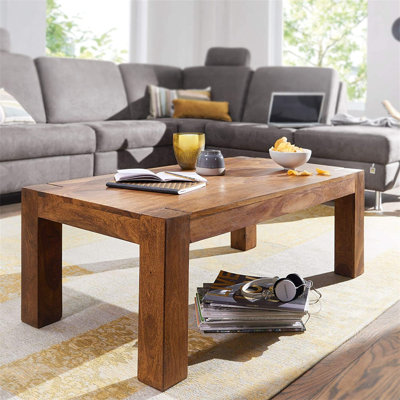 Mumbai Solid Wood Four Leg Coffee Table