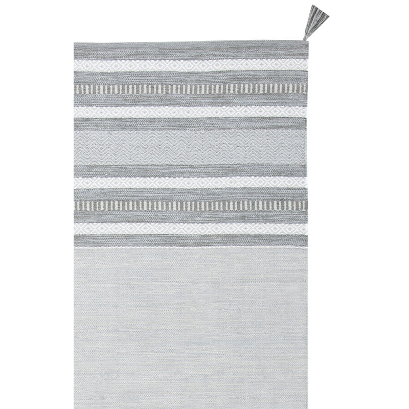 Zoltán Hand Woven Cotton Rug, Rectangle 8' x 10'
