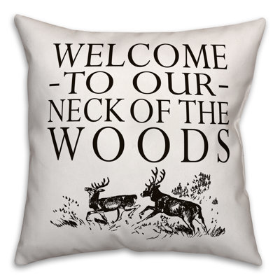  Coussin extérieur Welcome to Our Neck