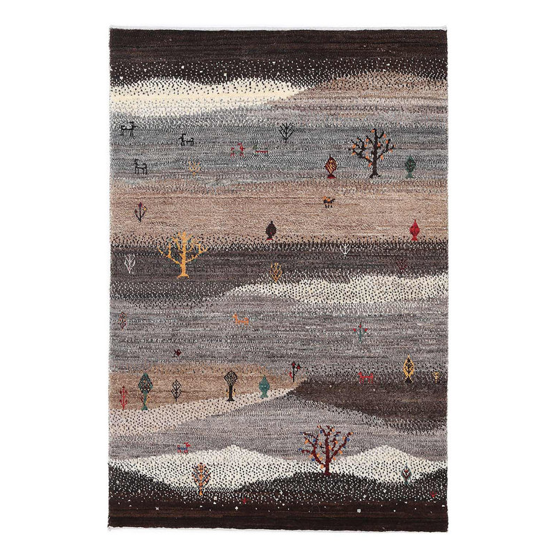 Fine Hand knotted Persian Gabbeh 2'9"X 4'3"