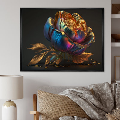 " Rainbow Peony Liquid Gold III "