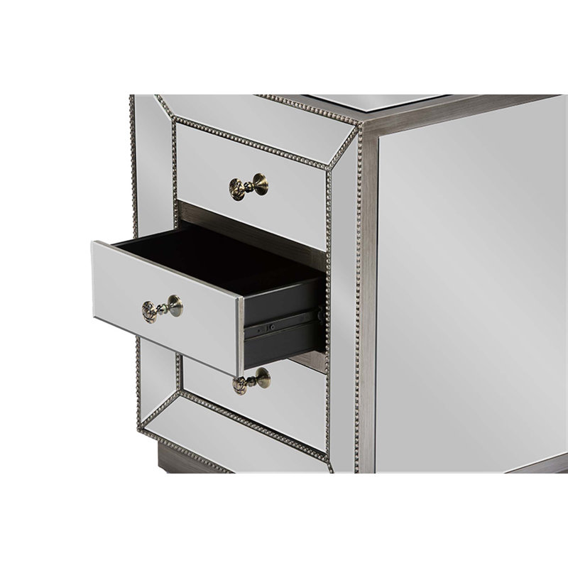 Table de chevet 3 tiroirs Banou