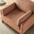 Chenille Accent Chair With Solid Rubberwood Legs-125004290
