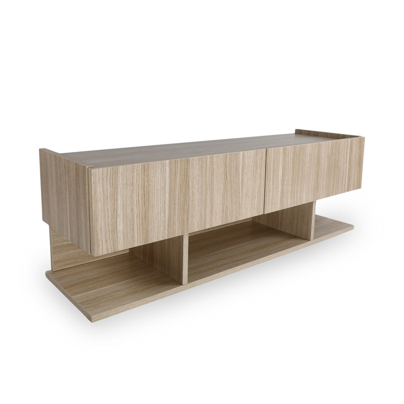 Metella Unfinished TV Stand for TVs up to 50", Oak