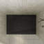 Receveur de douche rectangulaire extra-plat OVE Lenora 122 cm x 81 cm avec bonde latérale dissimulée, noir uni-136145906