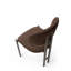 Ensemble de chaises modernes en métal (2 pièces), brun et cappuccino | Tissu 100% polyester, 28 feuilles de mousse, dimensions: 16,9 x 33,1 x 18,7 pouces | Capacité de poids: 385 lb | Élégant et durable pour la salle à manger ou le bureau-2142952020-2142952022