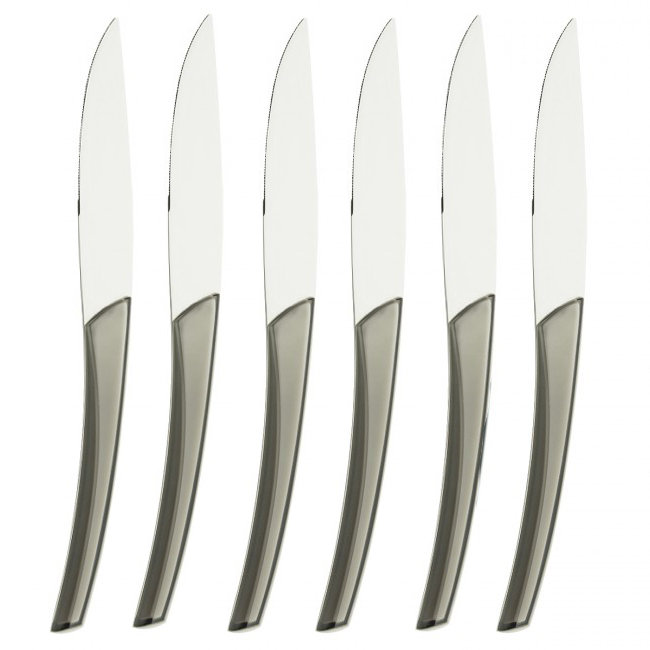 Quame 6 - Piece Stainless Steel, Brown