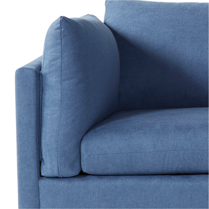 Fauteuil surdimensionné Enda, Bleu