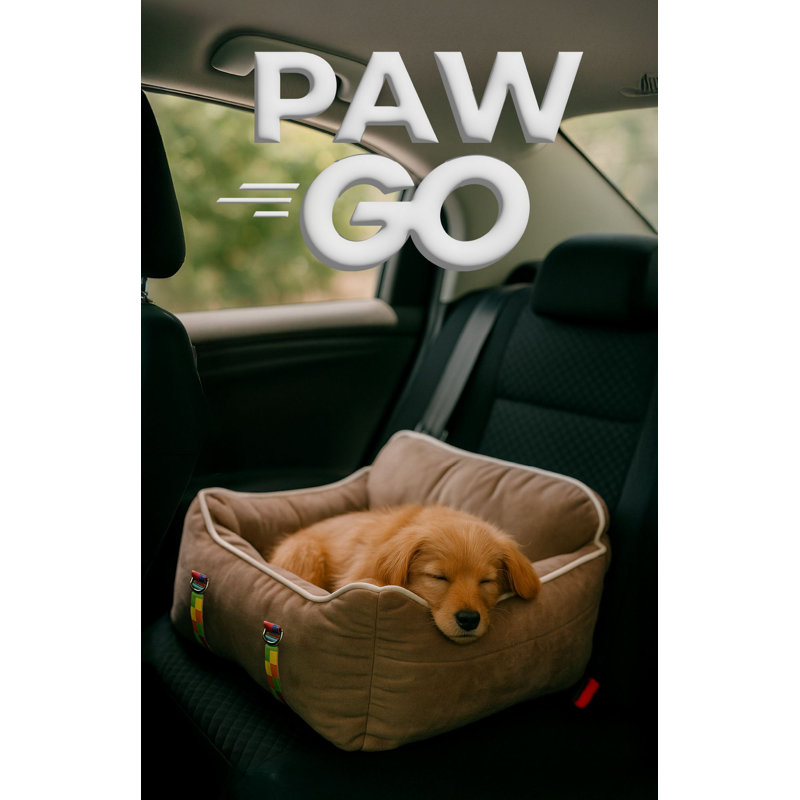 Cozy Pet Bed for Dogs & Cats, Beige, 24.4 x 19.7 x 8.7 inches | 100% Polyester Outer Fabric, 100% Fiber Fill for Ultimate Comfort | Durable & Stylish Design, Perfect for Small to Medium Pets