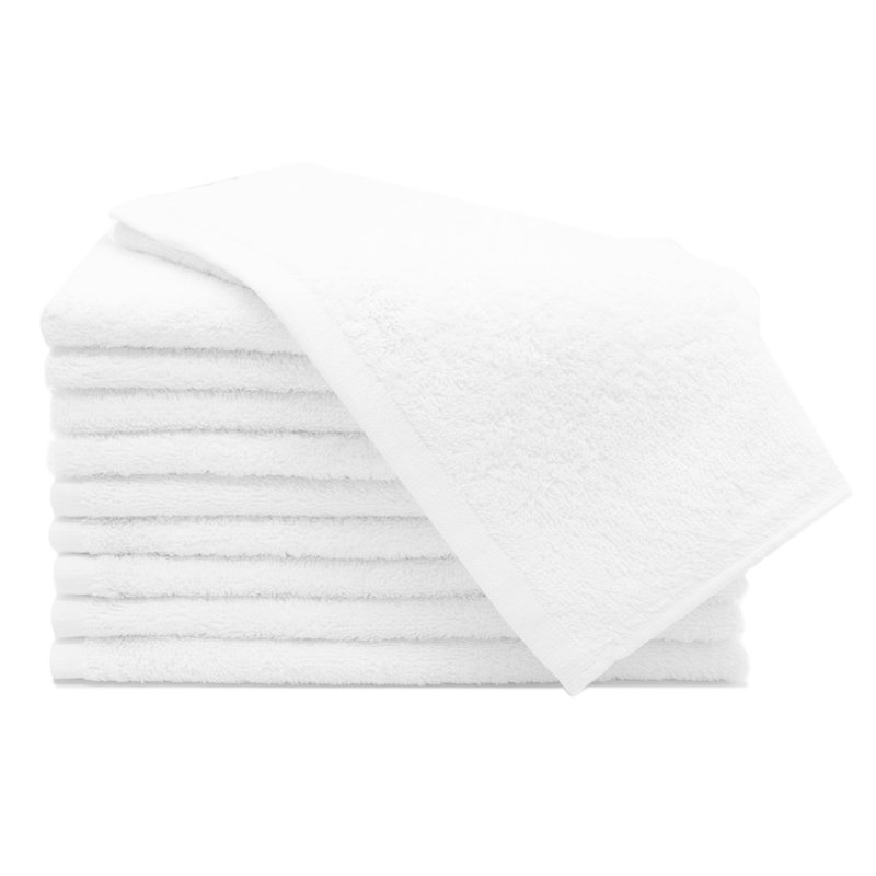 Midweight Fingertip Towel, White, 30cm W x 50cm L