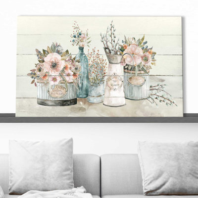Marché aux fleurs par - Peinture