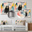 "Creative Grizzly Bear Landscape I - Bear 2", art mural en métal-453912237