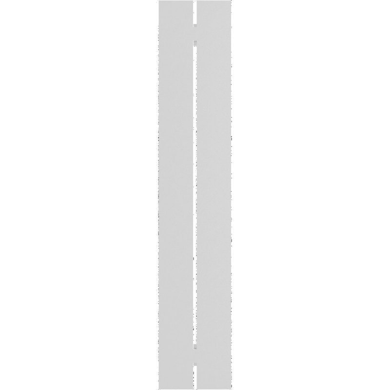 Volets en PVC True Fit à deux planches espacées, H 80 po x l 11,25 po x P 0,625 po, Noir